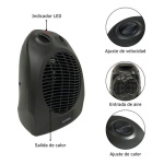 Estufa Caloventor Electrico 1000 A 2000 Watts De Potencia - Imagen 6