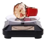 Exhibidor solar giratorio con luz