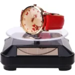 Exhibidor solar giratorio con luz