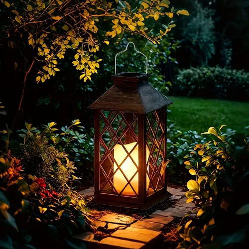 Farol solar luz LED decoración de jardín Vl511 - Imagen 2