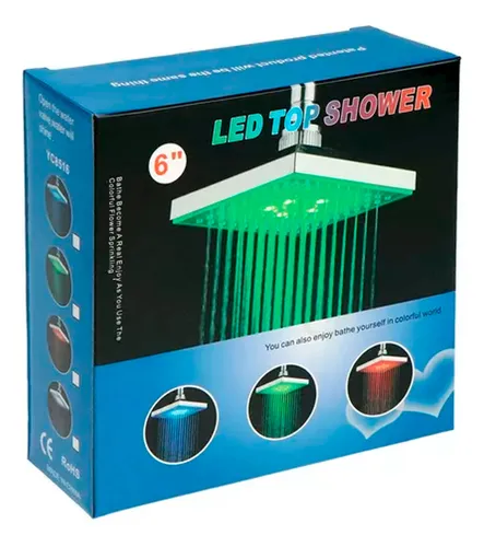 Flor de ducha con luz LED Yc-8516 - Image 5