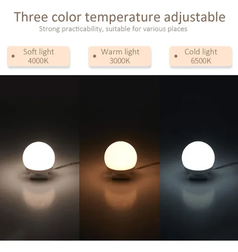 10 Focos led para espejo usb - 4,95 metros - Image 3
