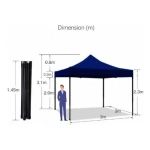 Gazebo carpa autoarmable para camping 3 metros - Image 4