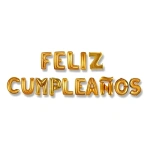 Globo letras feliz cumpleaños - Imagen 2