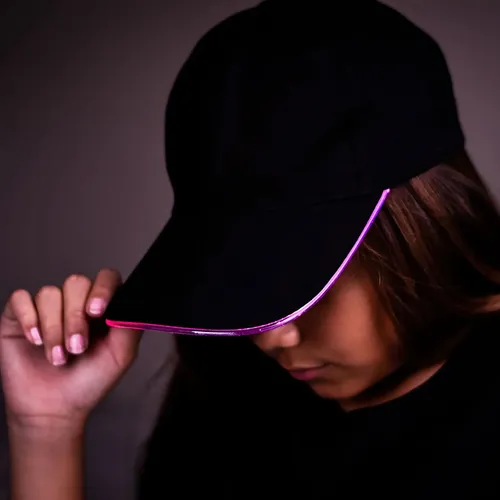 Pack X22 Gorra Led Luminosa Con Visera Neón Cotillón Y771 - Image 2
