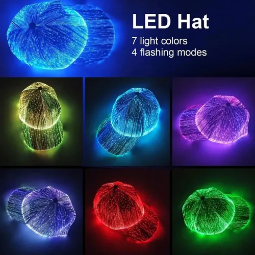 Gorra gris luminosa luz LED Yjo772 - Image 5