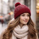 Gorro de lana pompón Hw-058 - Imagen 2