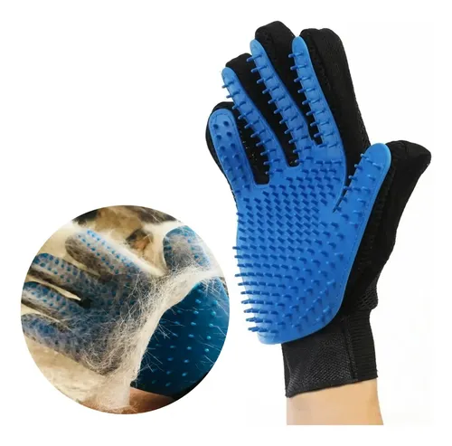 Guante Saca Pelos Mascotas Masaje Perro Gato Silicona - Image 11