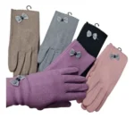 Guantes gamuzados rosa con corderito Saa056 - Image 21