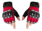 Guantes Medio Dedo Urbano Con Proteccion Motos Bicicleta