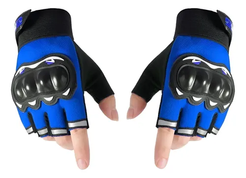 Guantes Medio Dedo Urbano Con Proteccion Motos Bicicleta - Image 5