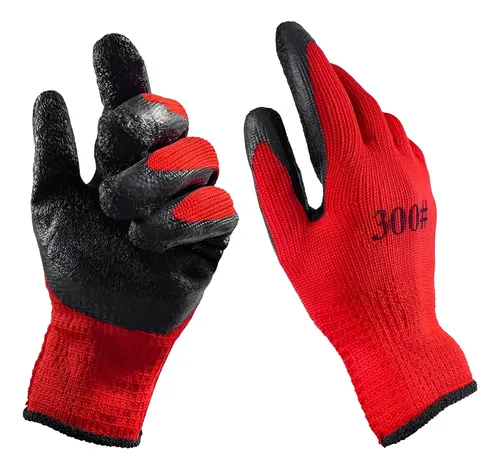 Guantes Trabajo Antideslizantes Reforzados Tela Y Goma 300# - Image 20