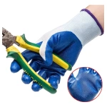 Guantes Trabajo Antideslizantes Reforzados Tela Y Goma 300# - Image 5