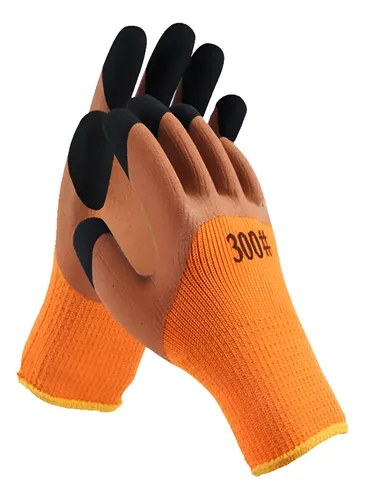Guantes Trabajo Antideslizantes Reforzados Tela Y Goma 300# - Image 1