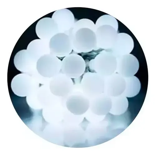 Guirnalda 28 Bolitas 220v Led Blanco Frio 4,5 Mts Navidad - Image 2