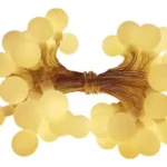 Guirnalda led blanca cálida 28 bolitas 220v - 5 metros