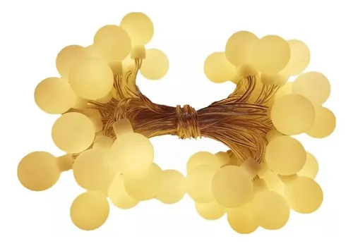Guirnalda led blanca cálida 28 bolitas 220v - 5 metros - Image 1