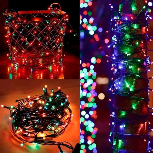 Guirnaldas multicolor 90 luces LED solares 10 mts - Image 8