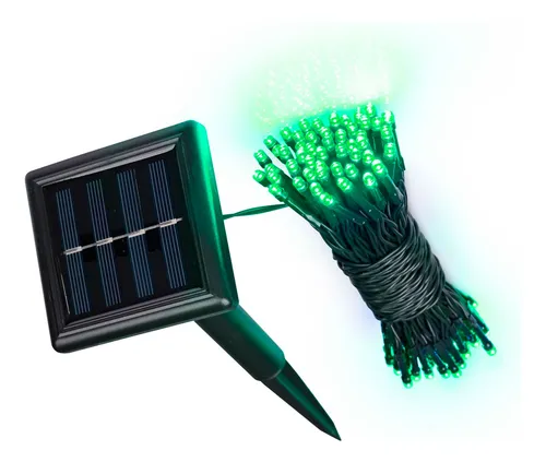 Guirnalda Cadena Luz 180 Led Verde Luces Solar 20 Mts 623 - Image 5