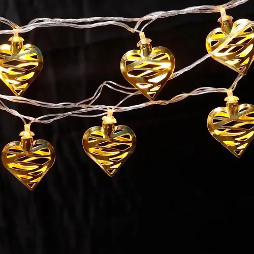 Guirnalda luces en forma de corazón LED cálidas 15314 - Image 2