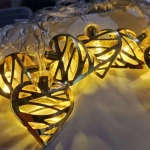 Guirnalda luces en forma de corazón LED cálidas 15314 - Image 3