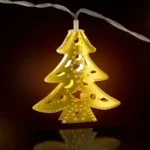 Guirnalda navideña en forma de pinos Led de metal con luces cálidas 2,9 mts 220v - Image 4