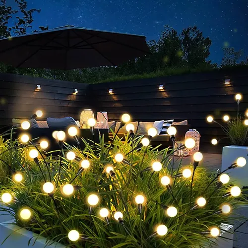 Guirnalda de luciérnagas luces 10 estacas con 60 bolas LED Lj40 - Imagen 3