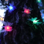 Guirnalda de mariposas con 28 luces LED RGB - 5 mts 220V