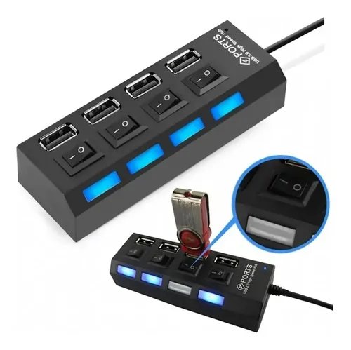 Hub adaptador de 4 puertos USB 2.0 - Imagen 4