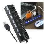 Hub Usb 7 Puertos Multiplicador Extensor Carga Y Datos Aae - Imagen 2