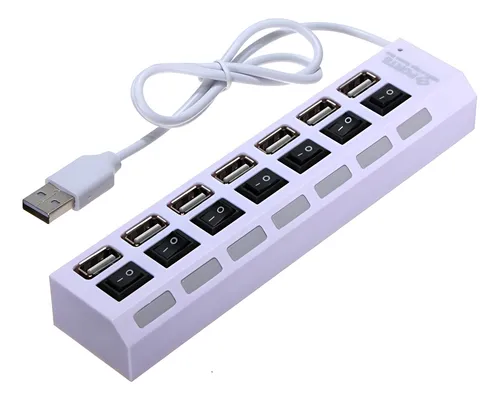 Hub Usb 7 Puertos Multiplicador Extensor Carga Y Datos Aae - Imagen 8