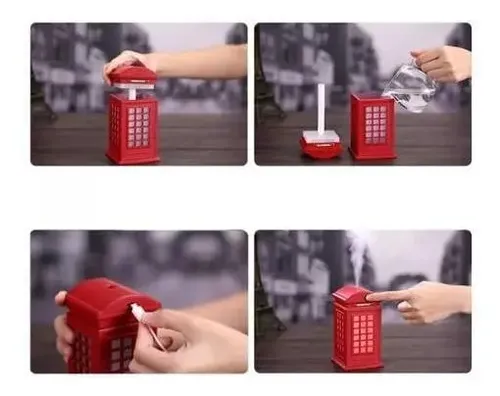 Humidificador Led Multicolor Cabina De Telefono Londres Usb - Image 3