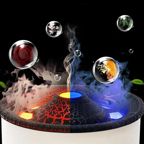 Humidificador Ultrasonico Led Volcan Aromatizador Mt09022 - Image 4