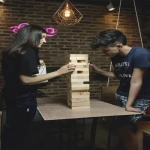 Jenga de madera juego de mesa Jen54 – vista posterior