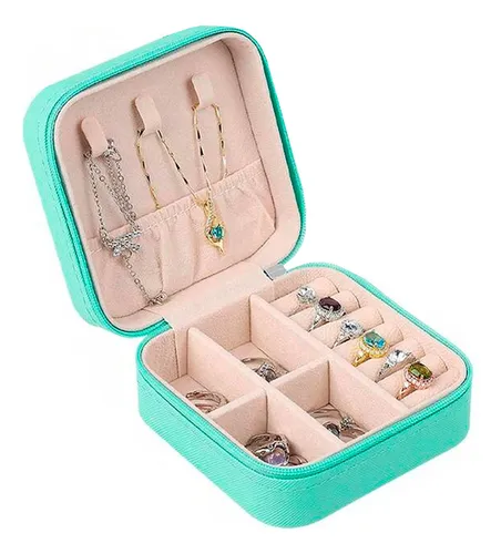Joyero caja organizador portátil viajero anillos aros 14079 - Image 16