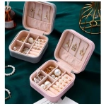 Joyero caja organizador portátil viajero anillos aros 14079 – accesorios incluidos