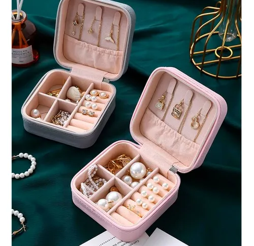 Joyero caja organizador portátil viajero anillos aros 14079 - Image 8