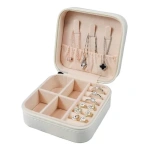 Joyero caja organizador portátil viajero anillos aros 14079 – imagen 13