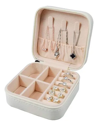 Joyero caja organizador portátil viajero anillos aros 14079 - Image 13