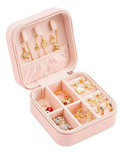 Joyero caja organizador portátil viajero anillos aros 14079 - Image 6