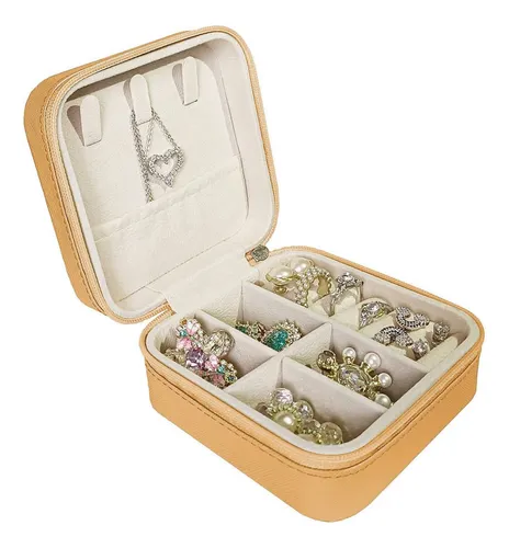 Joyero caja organizador portátil viajero anillos aros 14079 - Image 28