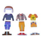 Juego De Encastre De Madera Ropa Nene - Imagen 5