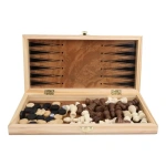 Juego 3 en 1 ajedrez damas y backgammon - Image 4