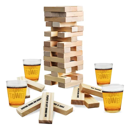 Juego de mesa yenga + 4 vasos shot - Image 6