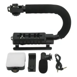 Kit Streaming Micrófono Soporte Celular Luz Led Ay49 – vista posterior