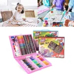 Kit valija 150 piezas de arte lápices fibrones colores 560428 - Image 20