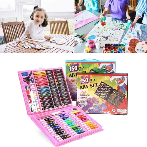 Kit valija 150 piezas de arte lápices fibrones colores 560428 - Image 20