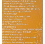 Lámpara de emergencia foco LED 30w Bl-566 - Image 5