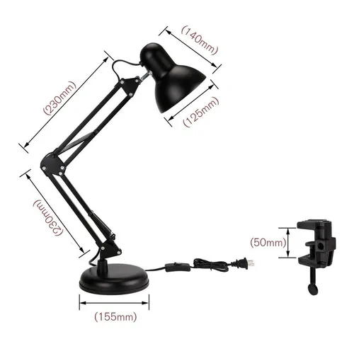 Lampara de escritorio 2 en 1 con base de apoyo y morza ajustable - Image 13
