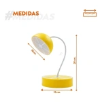 Velador led flexible de escritorio 3 intensidades - Modelo cítrico - Image 6
